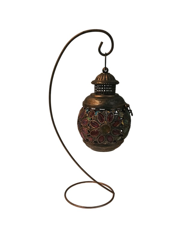 Farol de Mesa Portavela con Soporte