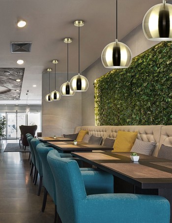 Olena Lámpara 1 Luz Latón...