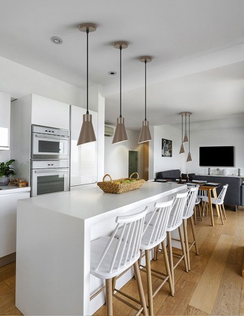 Lámpara Bera 1 luz marrón muy barata