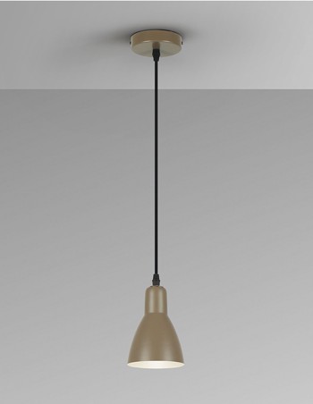 Lámpara Afra 1 luz marrón