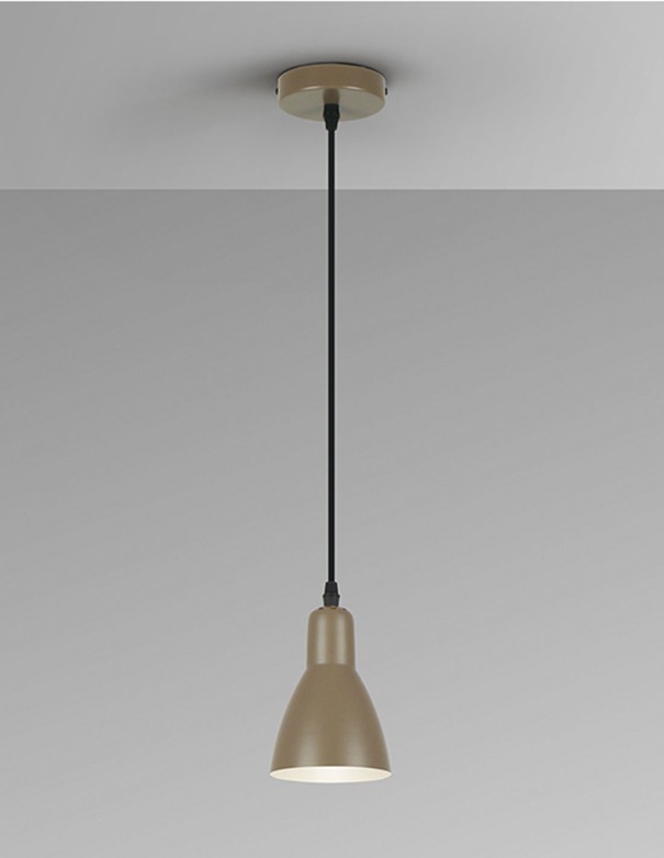 Lámpara Afra 1 luz marrón