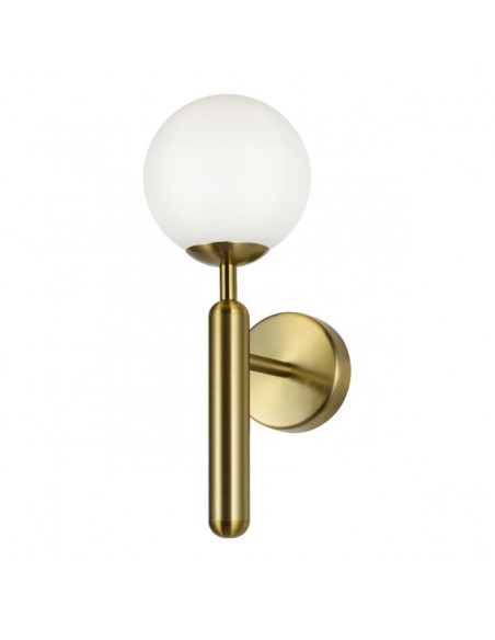 Aplique Bola Cristal Opal y Metal Dorado