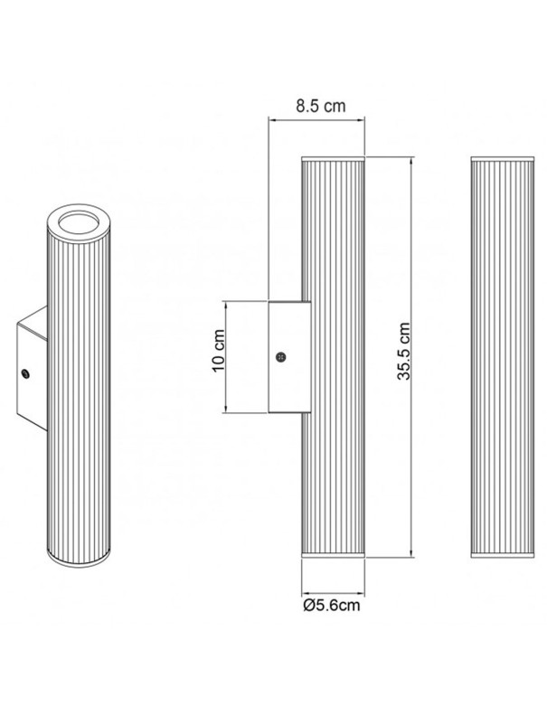 Apliques de Exterior con Efectos de...