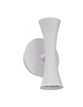 Aplique blanco doble iluminación