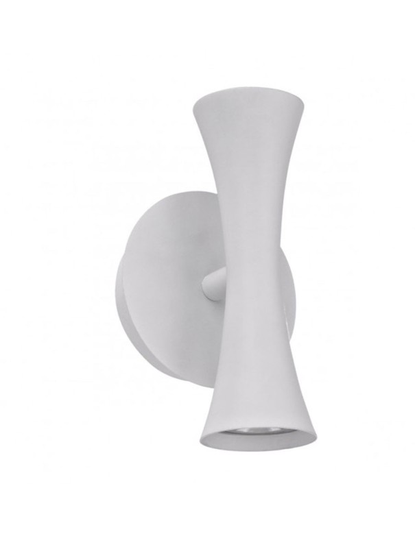 Aplique blanco doble iluminación