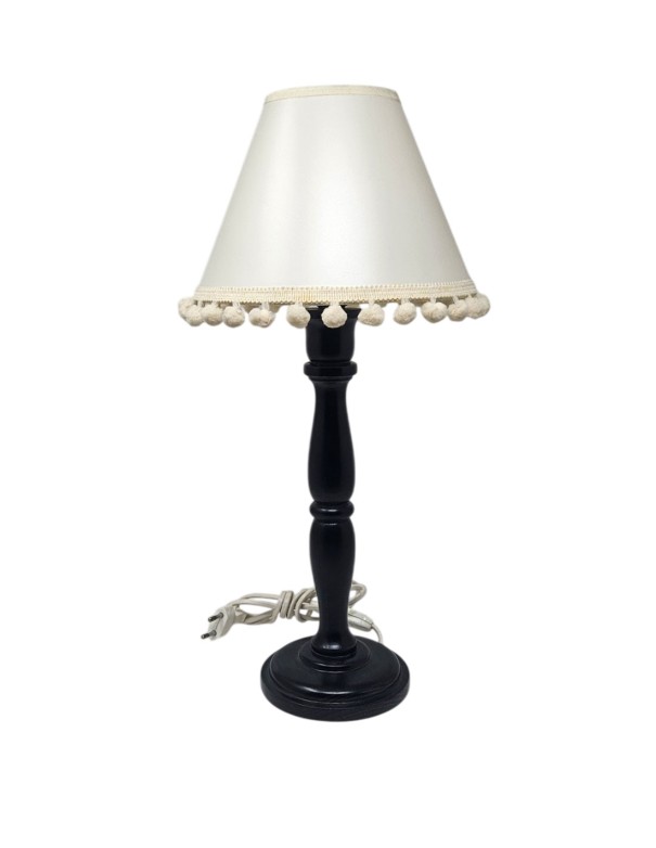 Sobremesa Madera Torneado Decapado Azul