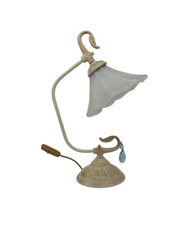 Lámpara Rinconera Crema