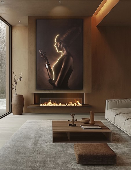 Cuadro con luz Silueta de Schuller