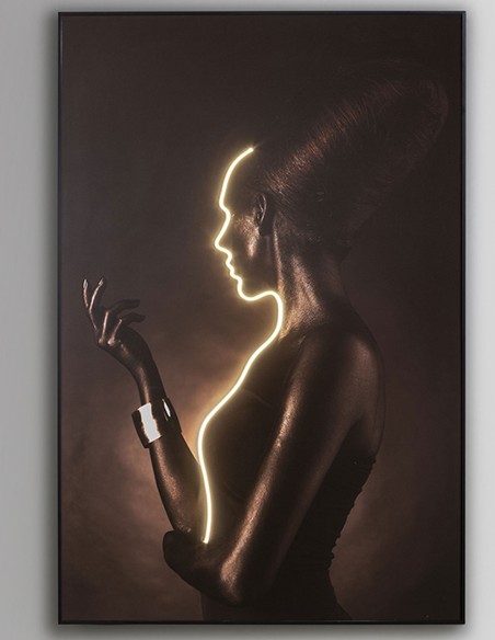 Silueta Cuadro Luz Led Schuller