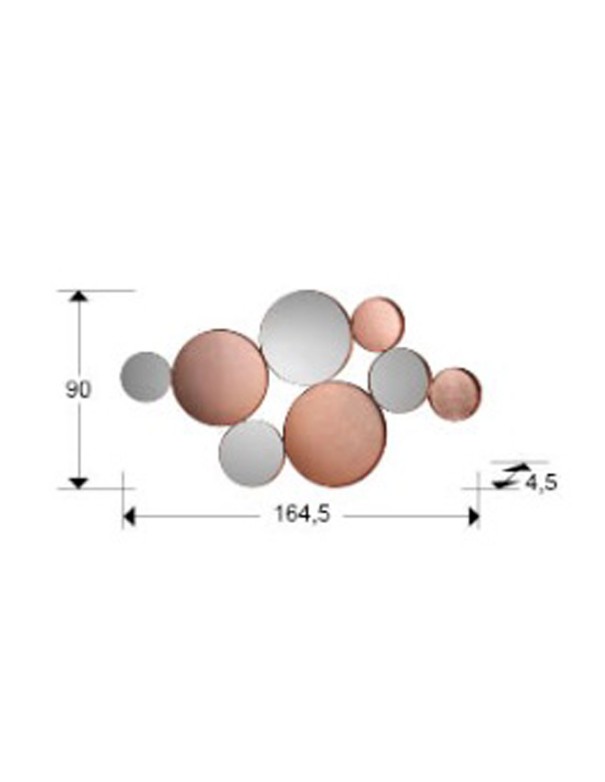 Malmo Espejo Oro Rosa de Schuller