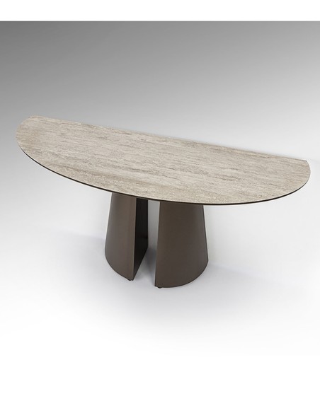 Samara Schuller Consola Travertino Marrón