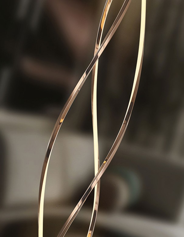 Adele Lámpara de Pie Oro Rosa Schuller