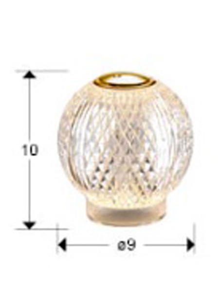 Austral Lámpara de Mesa Schuller Oro