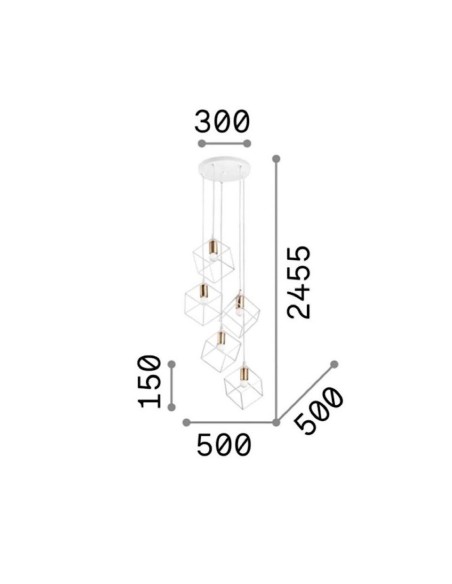 Lámparas Varillas Cubos Low Cost