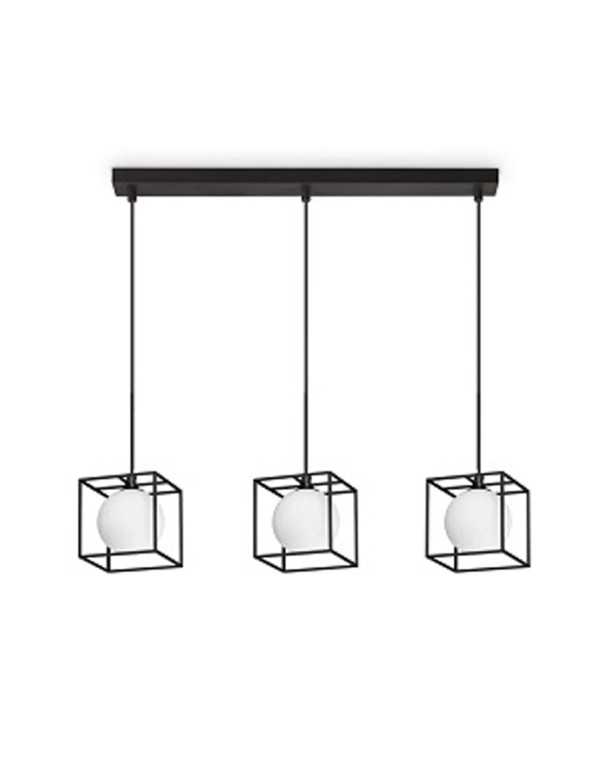 Lámpara Lineal Cuadros Varillas con...