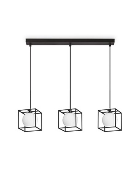 Lámpara Lineal Cuadros Varillas con Bolas