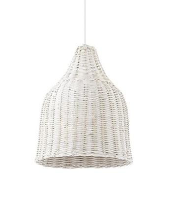 Lámpara Mimbre Blanco