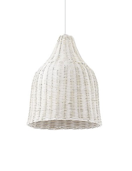 Lámpara Mimbre Blanco