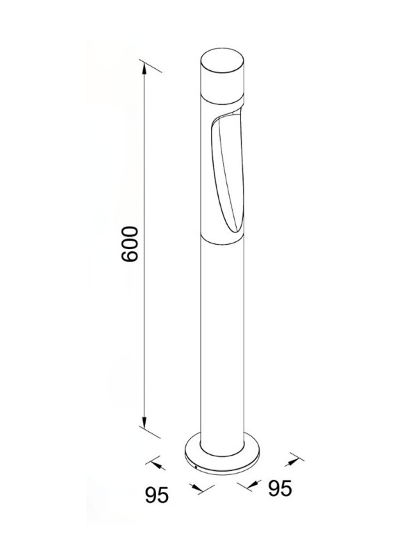 Aran Baliza Mantra Exterior Gris IP 65