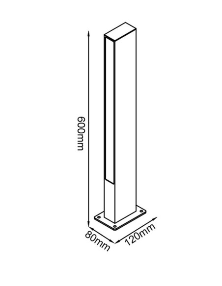 Lotus Baliza Mantra Exterior Marrón IP 65