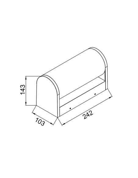 Gant Aplique Exterior Mantra Corten IP65