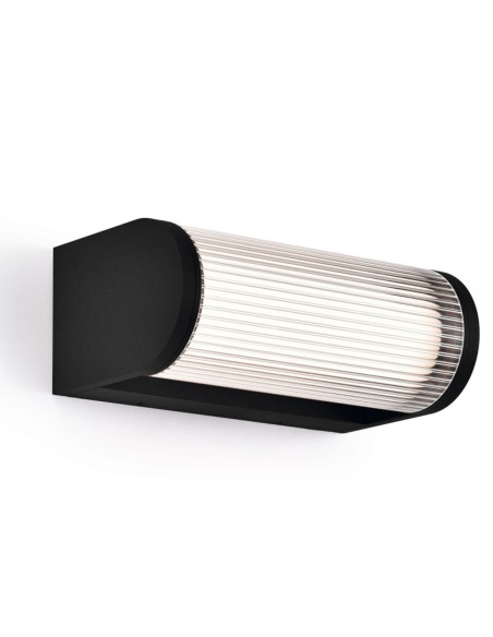 Gant Aplique de Exterior Negro con Difusor