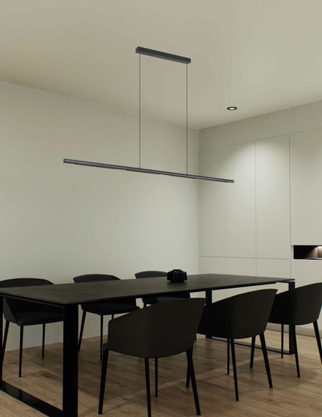 Meca Mantra Lámpara Lineal Negra 28W 4000K