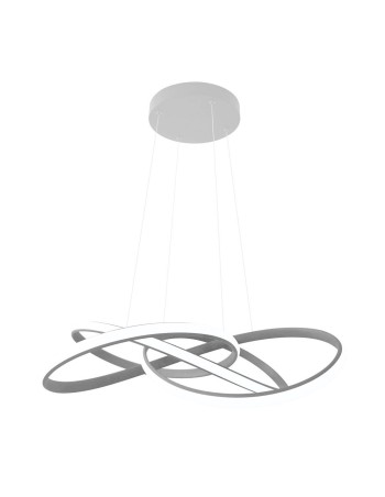 Lámpara led lazo gris