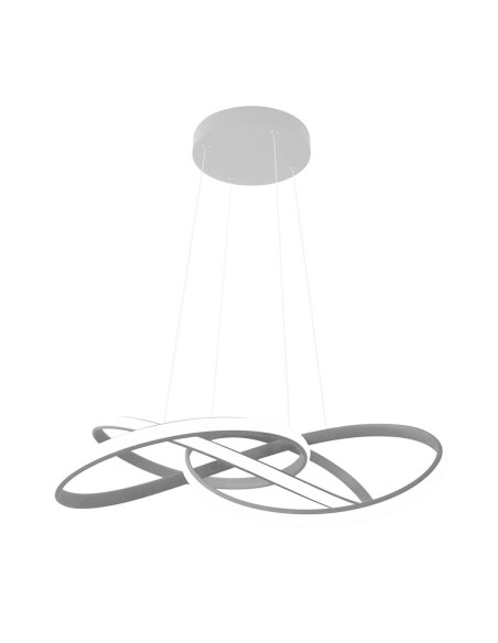 Lámpara led lazo gris