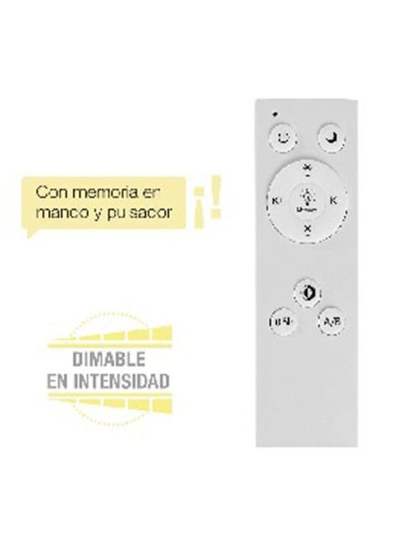 Lámpara de Techo Gris Plata Diseño Led CCT