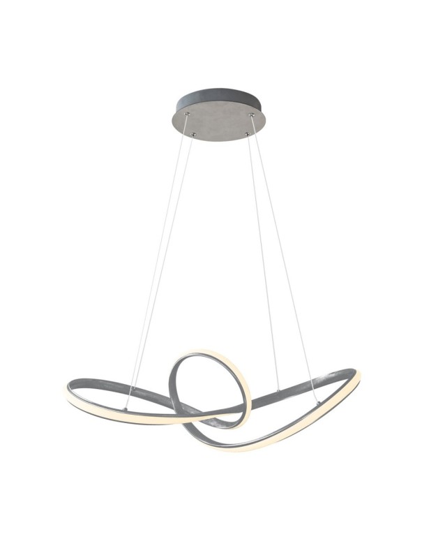 Lámpara led gris plata elegante