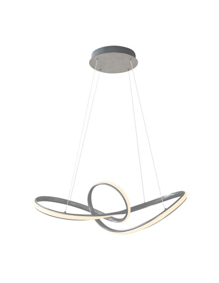 Lámpara led gris plata elegante