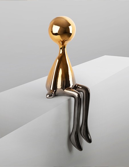 Sit Down Figura Gris/Naranja Schuller