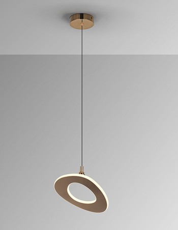 Mirena Lámpara 1 Luz Oro Rosa