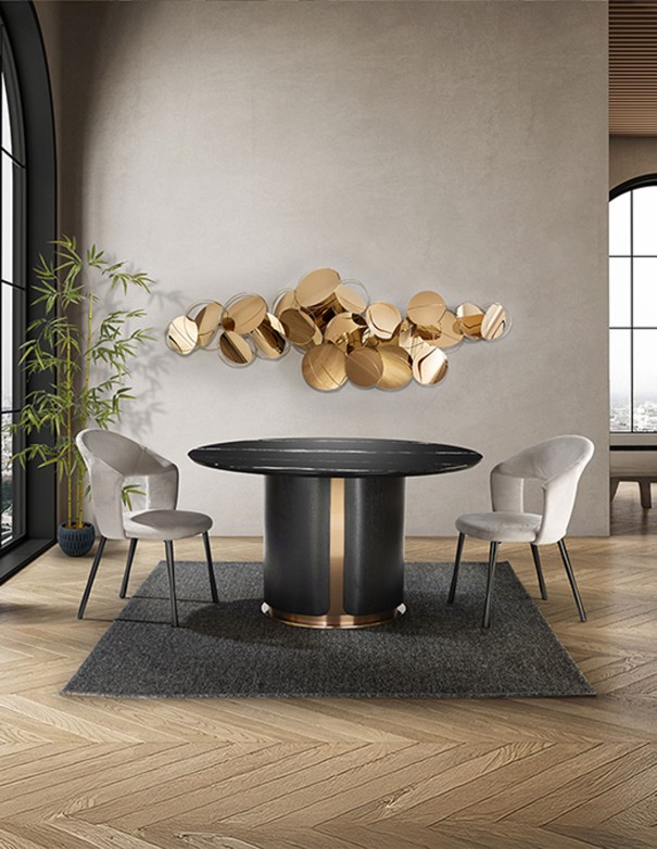 Mesa de comedor Zolo roble oscuro de Schuller