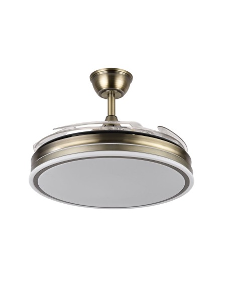 Bayomo Ventilador de Techo Cuero Fabrilamp DC