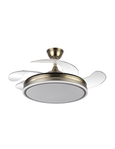 Bayomo Ventilador de Techo Cuero Fabrilamp DC