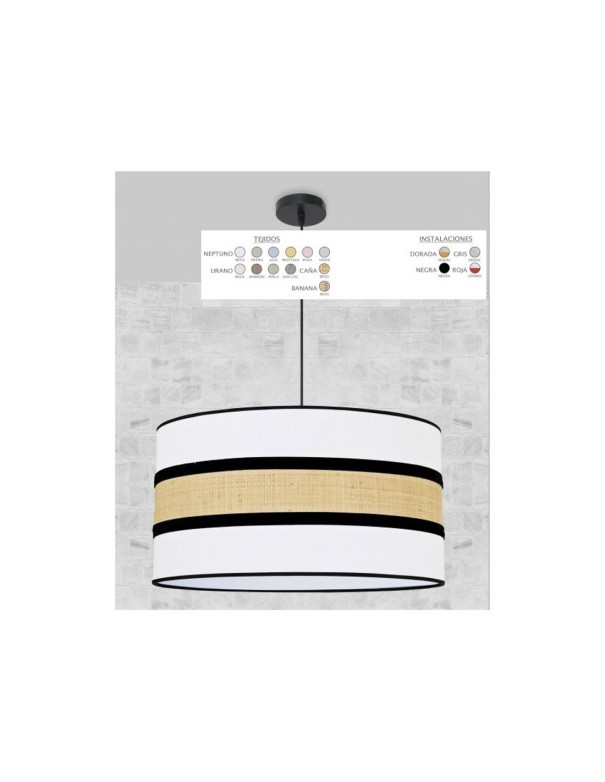 Lámpara Caña y Beige Personalizable