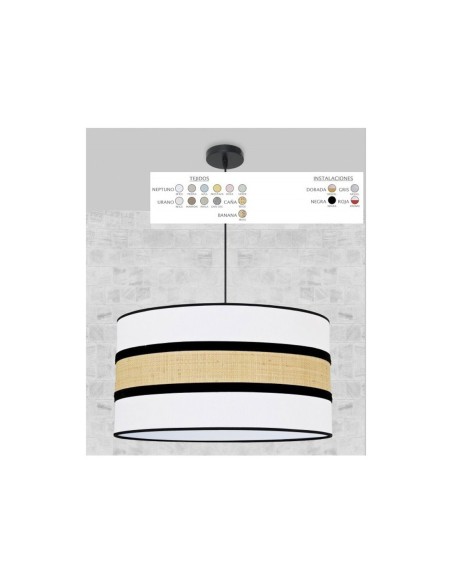 Lámpara Caña y Beige Personalizable