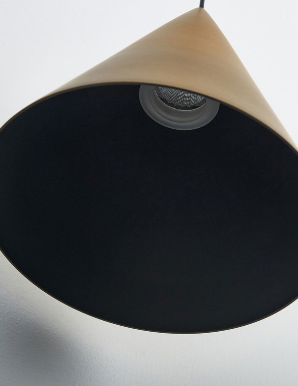 Cono Lámpara 18 CM Cuero Mantra