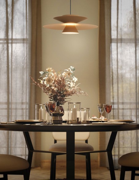 Lámpara Estrella Mantra caqui mate