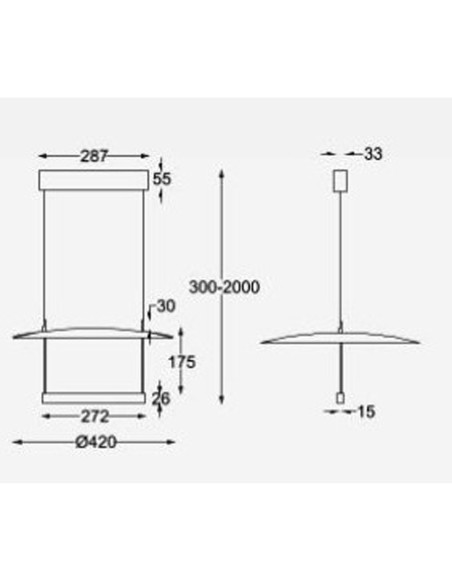 Sun II Lámpara Led 23W Mantra
