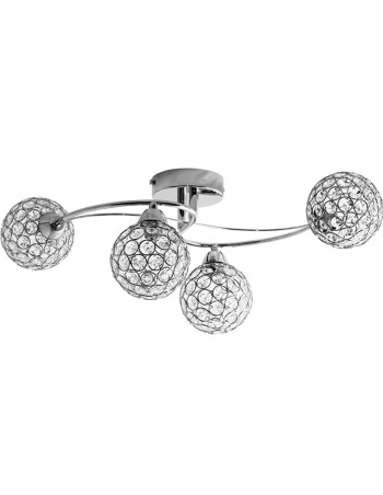 Lámpara Plafón Cromo 4...