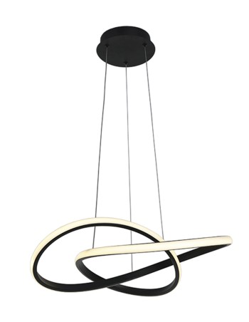 Lámpara diseño led negra barata