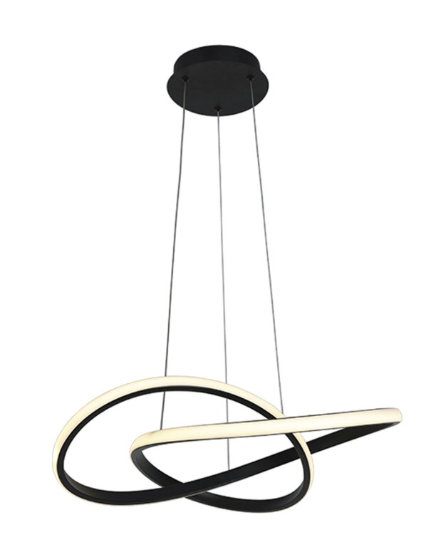 Lámpara diseño led negra barata