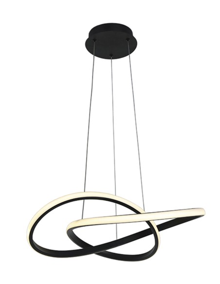 Lámpara diseño led negra barata