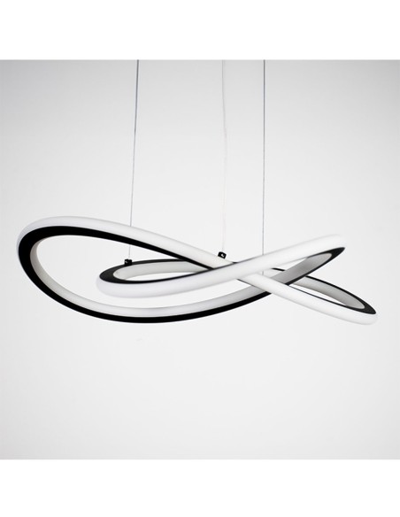 Lámpara Led Negra con Tensores