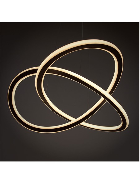 Lámpara Led Negra con Tensores