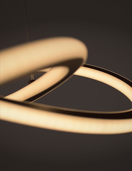 Lámpara Led Negra con Tensores