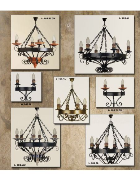 Lámparas Rústicas Cerámica